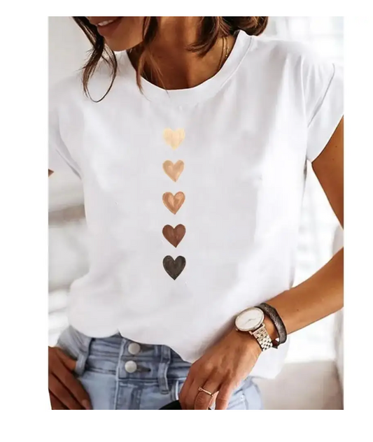 T-shirt Heart full